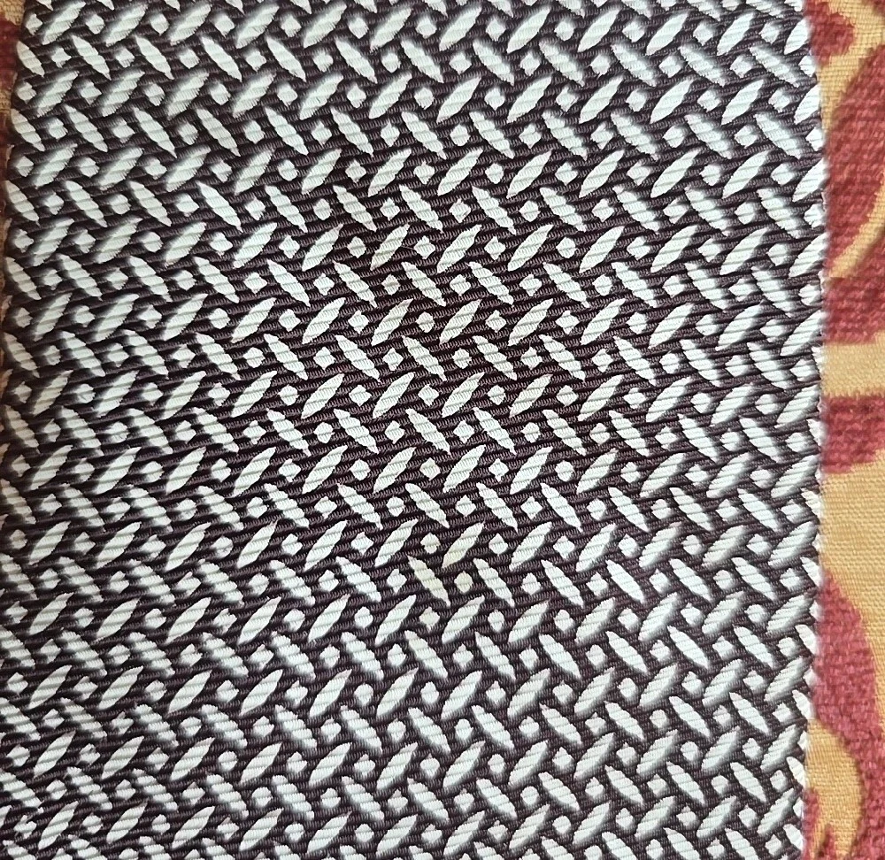 Men's Brown & Cream Micro-Pattern Tie